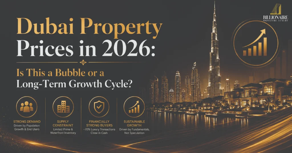 Dubai Property Prices in 2026: Is This a Bubble or a Long-Term Growth Cycle?