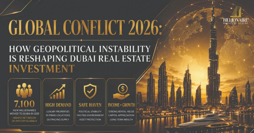 Global Conflict 2026: How Geopolitical Instability Is Reshaping Dubai Real Estate Investment