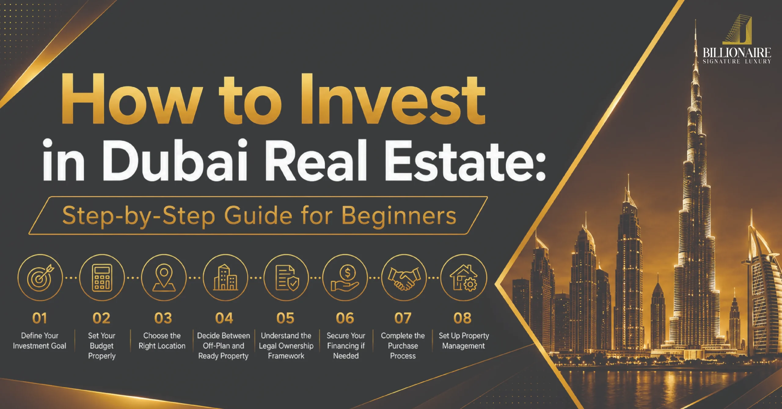 How to Invest in Dubai Real Estate: Step-by-Step Guide for Beginners