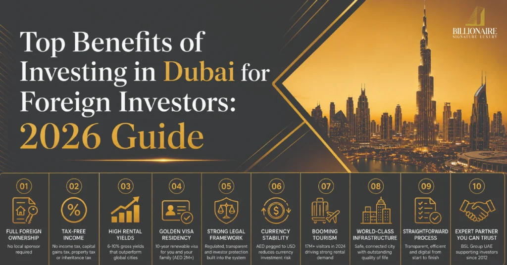 Top Benefits of Investing in Dubai for Foreign Investors: 2026 Guide
