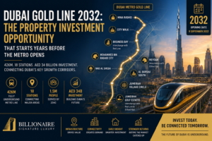 Dubai Gold Line 2032 property investment opportunities