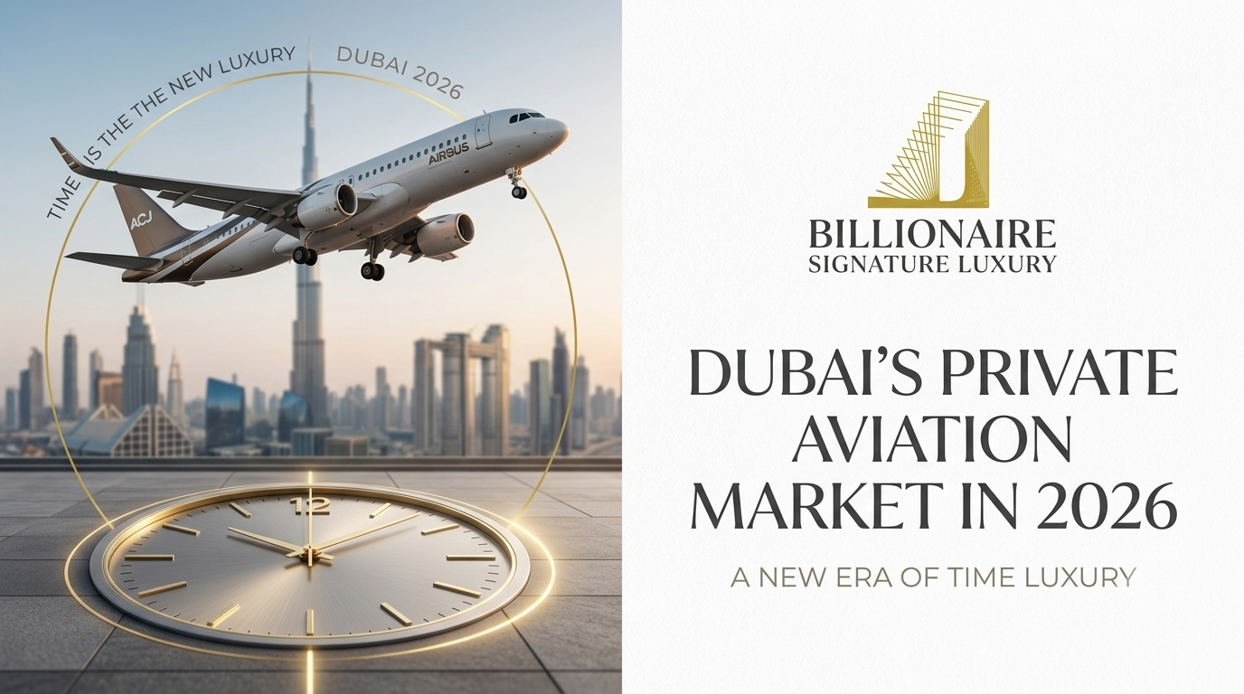Private jet charter Dubai and luxury private aviation services in 2026