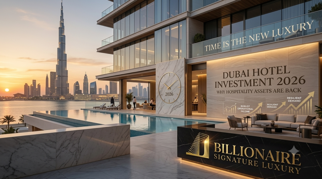 Luxury hotel asset representing hotel investment in Dubai in 2026