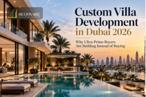 Luxury custom villa development in Dubai