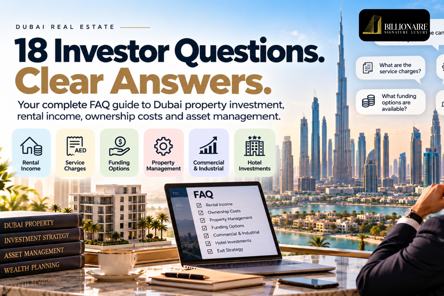 Dubai real estate investor FAQs covering rental income, ownership costs and property management