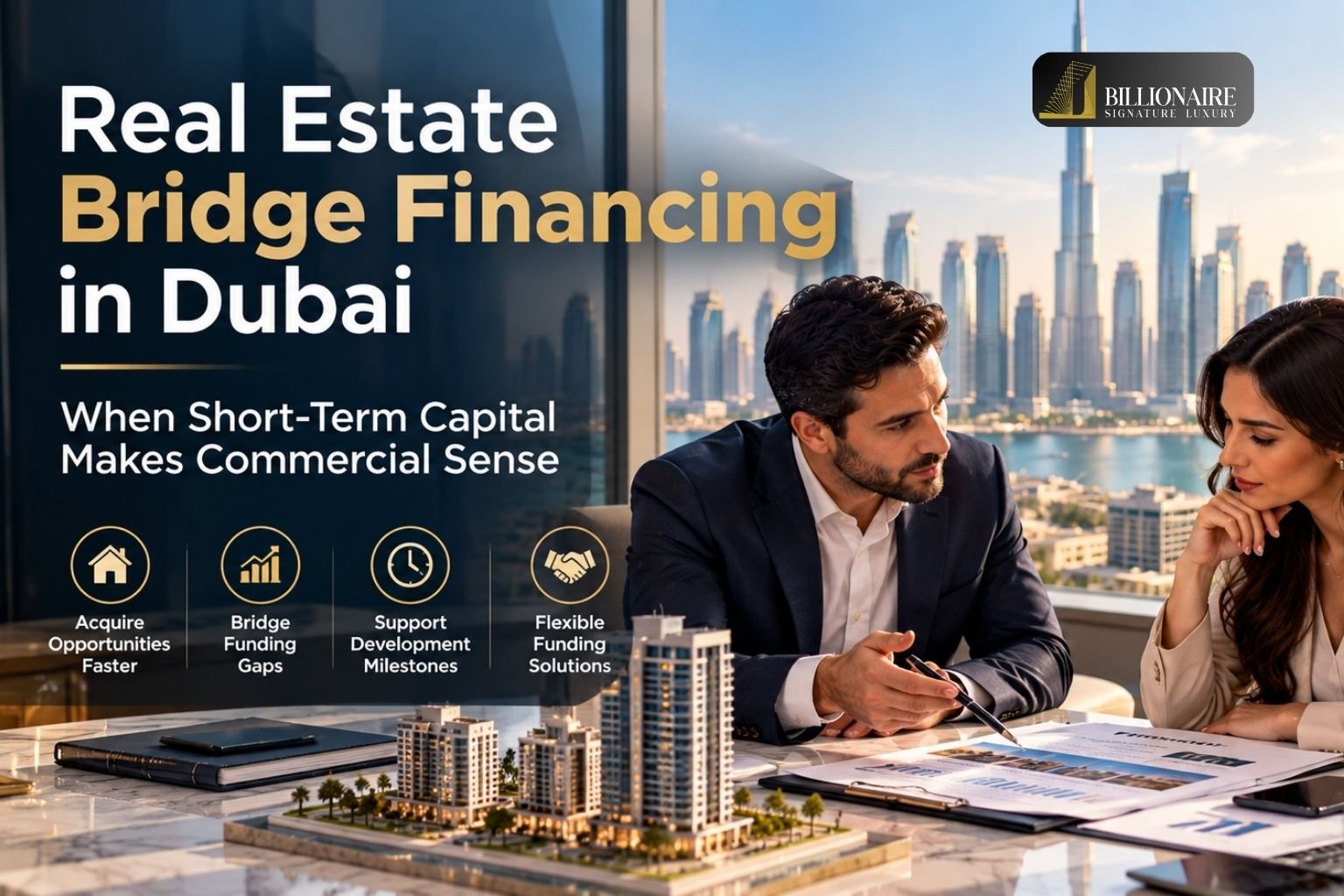 Real estate bridge financing in Dubai for property investors and developers